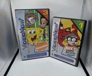 Vintage VideoNow Color Nickelodeon 4 Disc Lot SpongeBob Fairly OddParents Jimmy